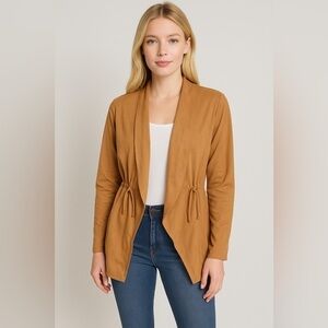 Thread & Supply Camel Open-Front Jacket Size M